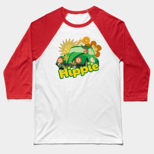 HAPPY HIPPIE LIFE STYLE COLORFUL HIPPIE CAR FLOWER POWER Baseball T-Shirt